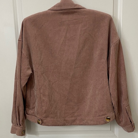 Mine Women's Corduroy Utility Jacket - Dusty Pink - Picture 3 of 5
